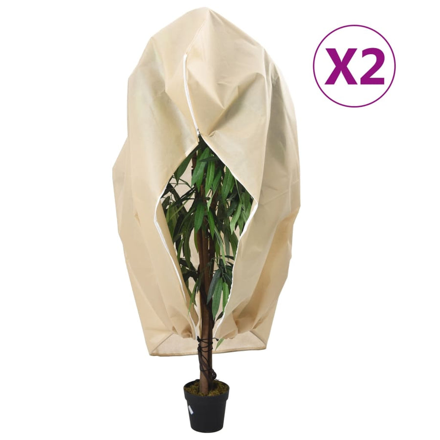 Plantenhoezen Met Ritssluiting 2 St 70 G/M² 2,36X2 M