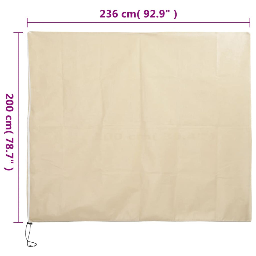 Plantenhoezen Met Ritssluiting 2 St 70 G/M² 2,36X2 M