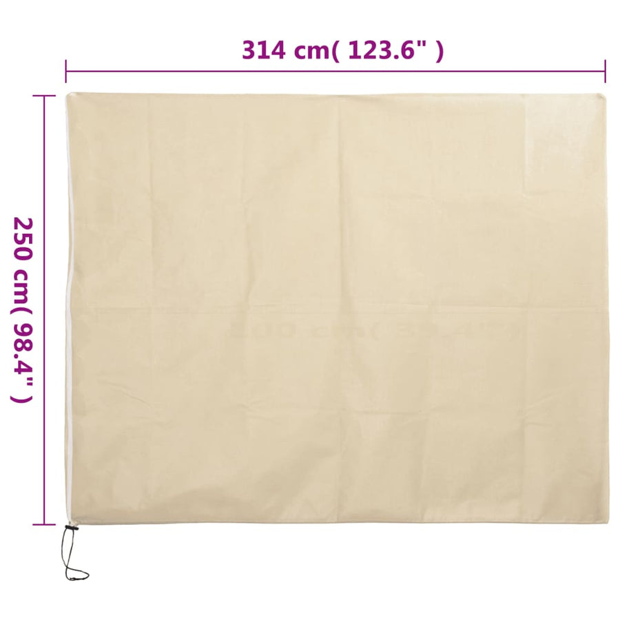 Plantenhoezen Met Ritssluiting 2 St 70 G/M² 3,14X2,5 M