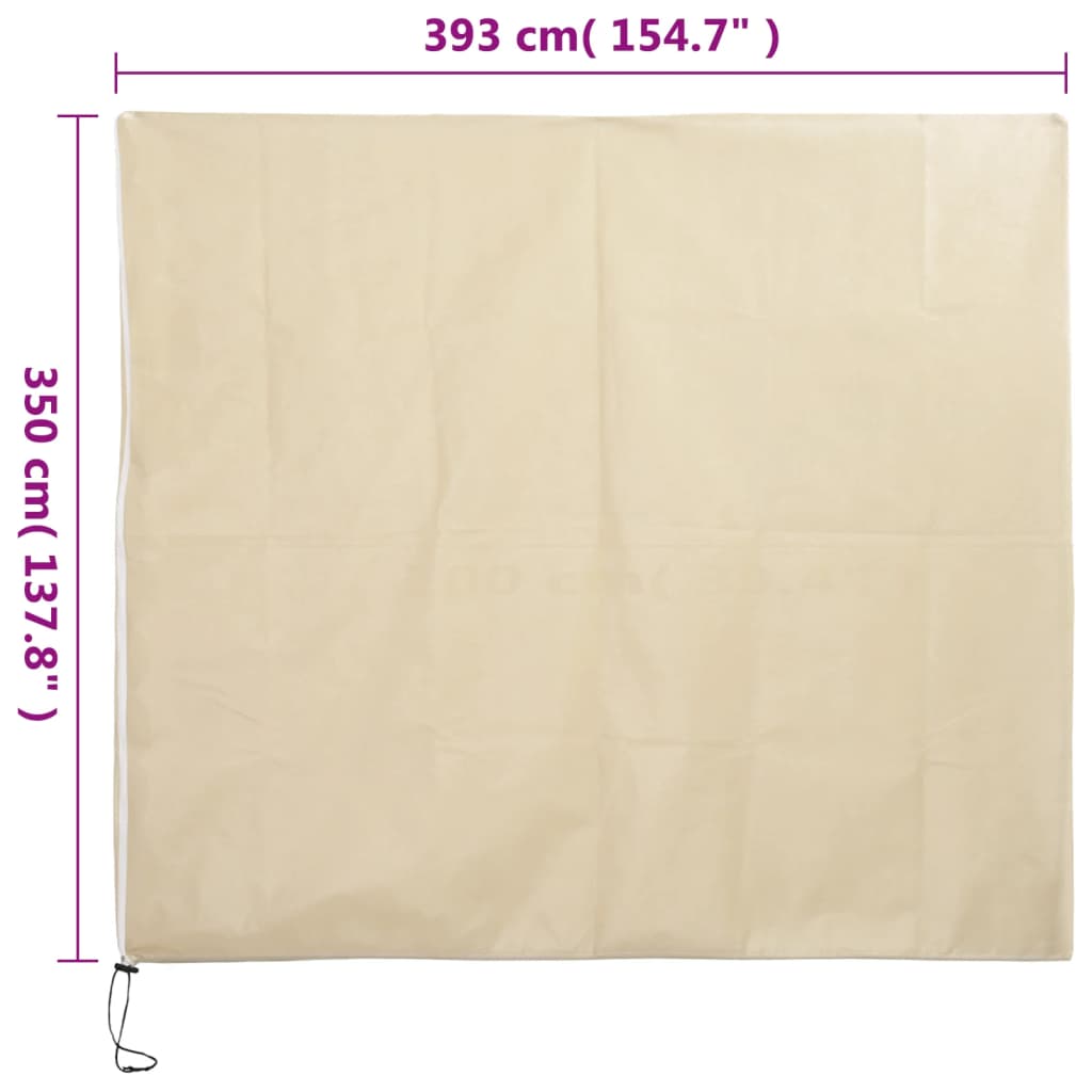 Plantenhoezen Met Ritssluiting 2 St 70 G/M² 3,93X3,5 M