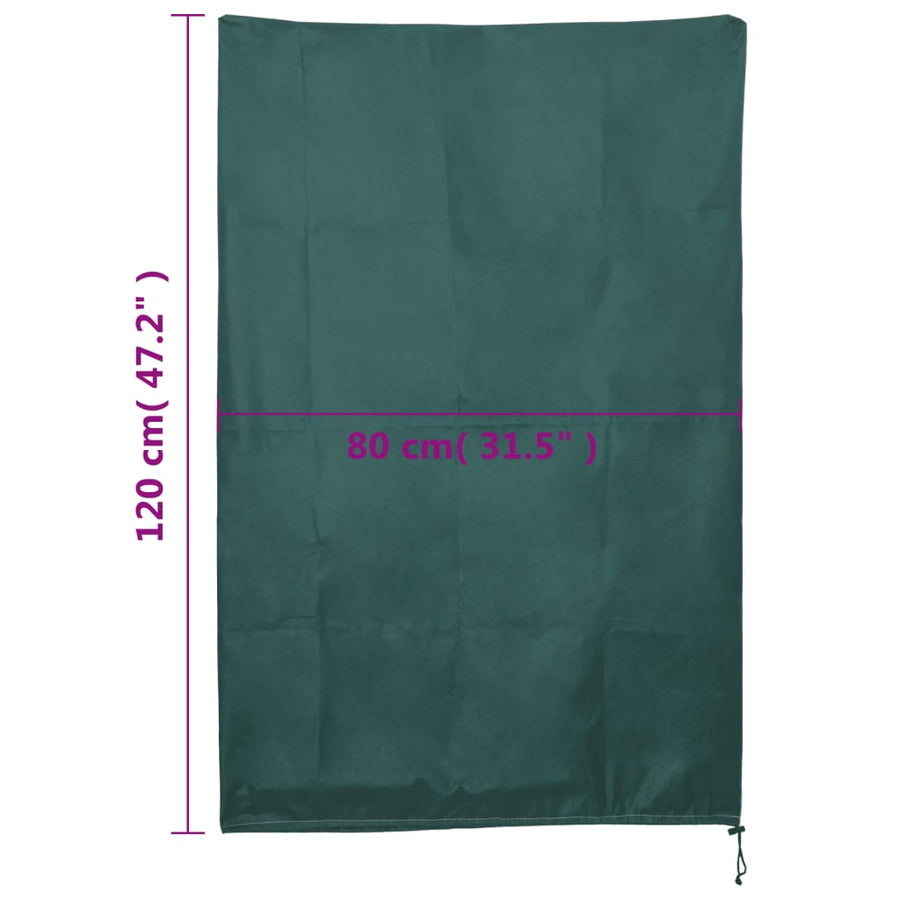 Plantenhoezen Met Trekkoord 70 G/M² 0,8X1,2 M 0.8 x 1.2 m Groen