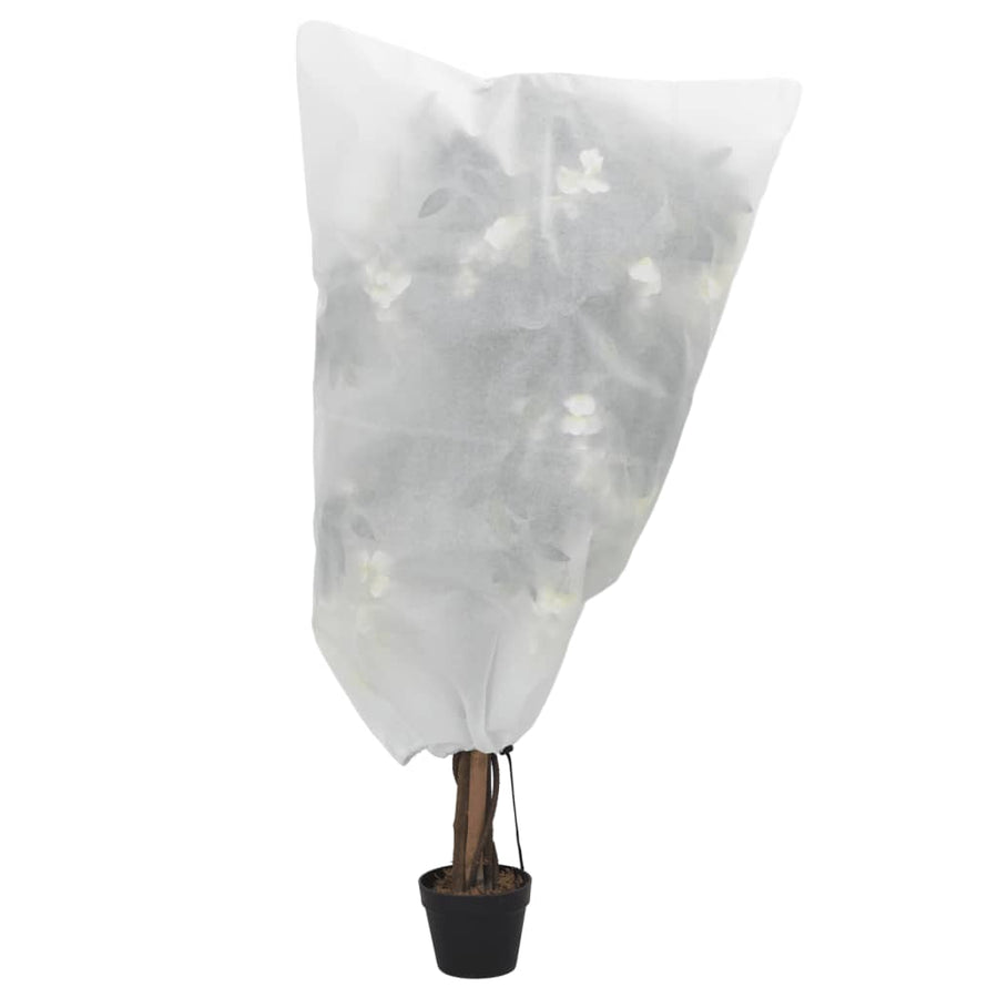 Plantenhoezen Met Trekkoord 12 St 70 G/M² 0,8X0,8 M