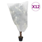 Plantenhoezen 12 st 0,8x1,2 m wit