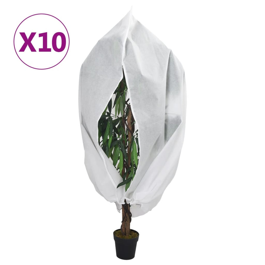 Plantenhoezen Met Ritssluiting 10 St 70 G/M² 1X1,55 M