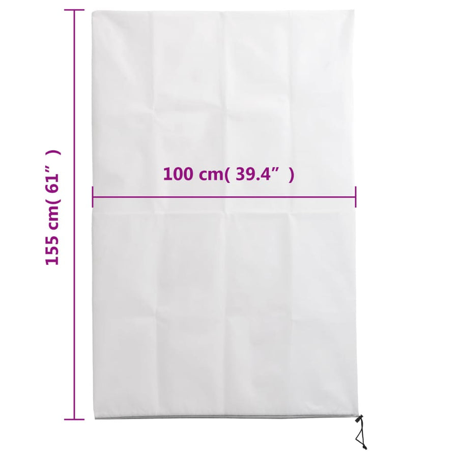 Plantenhoezen Met Ritssluiting 10 St 70 G/M² 1X1,55 M