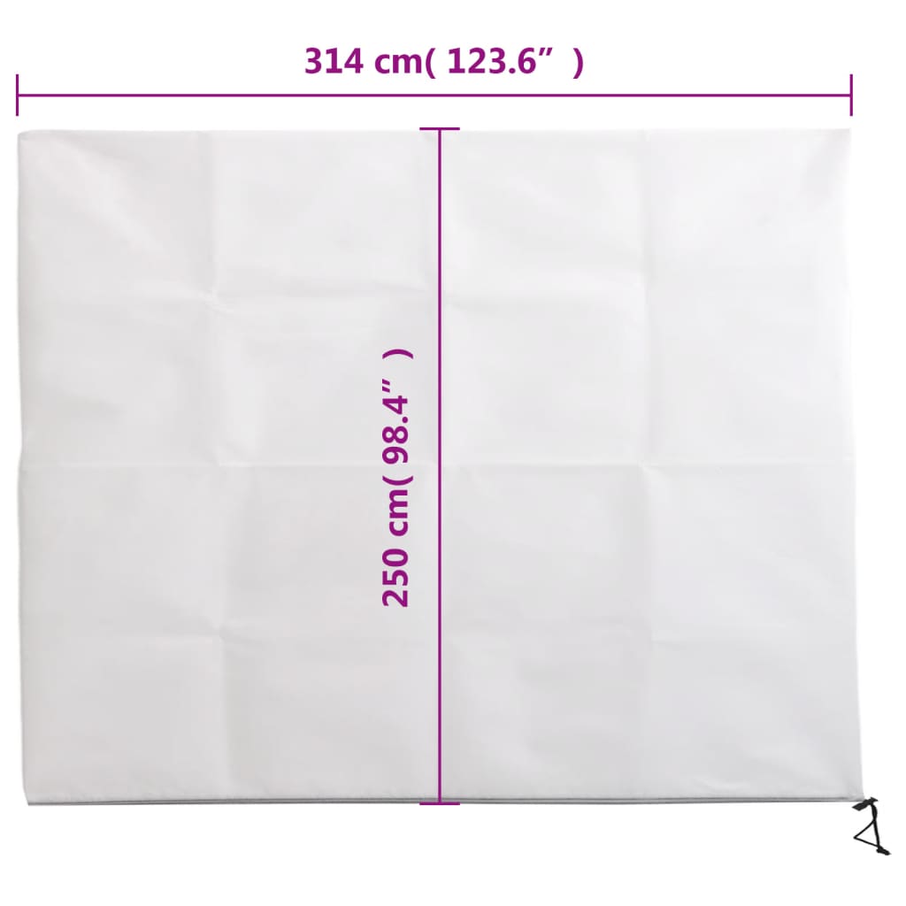 Plantenhoezen Met Ritssluiting 4 St 70 G/M² 3,14X2,5 M