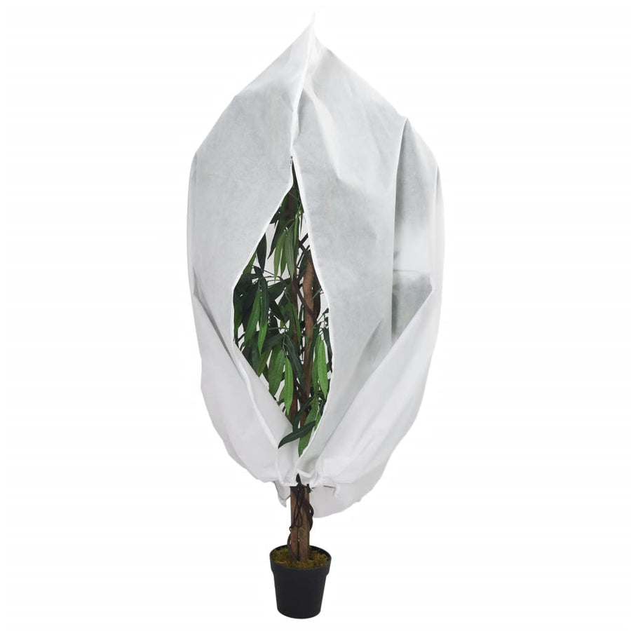 Plantenhoezen met ritssluiting 4 st 70 g/m² 3,93x3,5 m