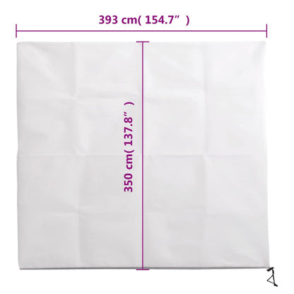 Plantenhoezen met ritssluiting 4 st 70 g/m² 3,93x3,5 m