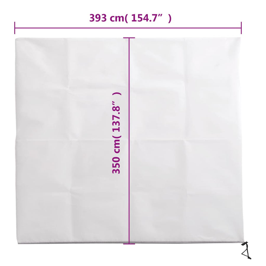 Plantenhoezen met ritssluiting 4 st 70 g/m² 3,93x3,5 m