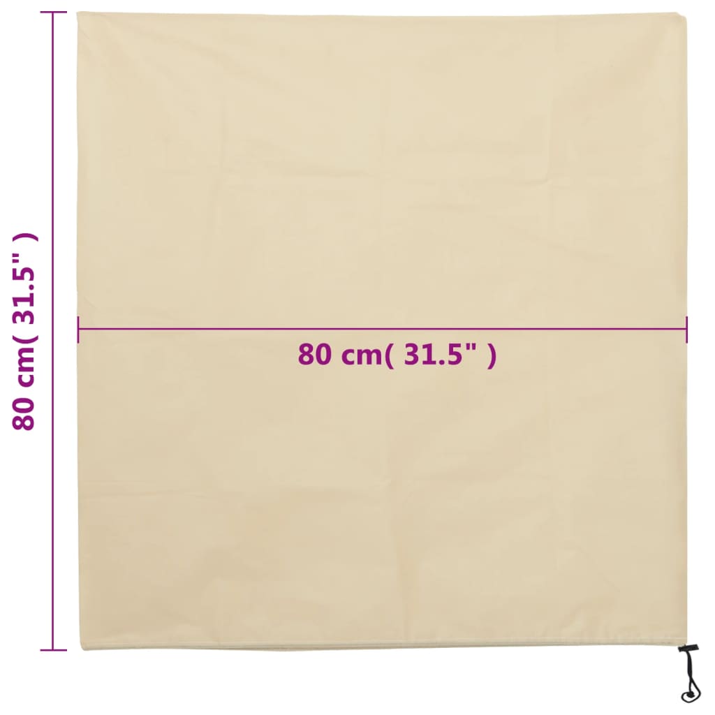 Plantenhoezen Met Trekkoord 12 St 70 G/M² 0,8X0,8 M