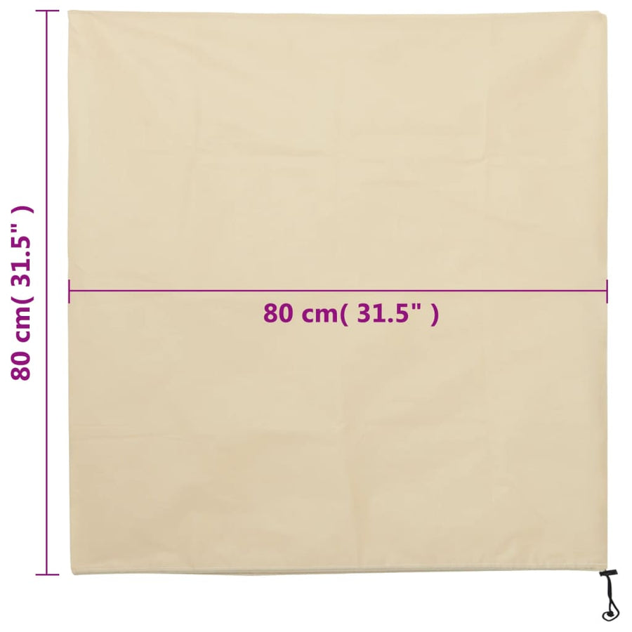Plantenhoezen Met Trekkoord 12 St 70 G/M² 0,8X0,8 M