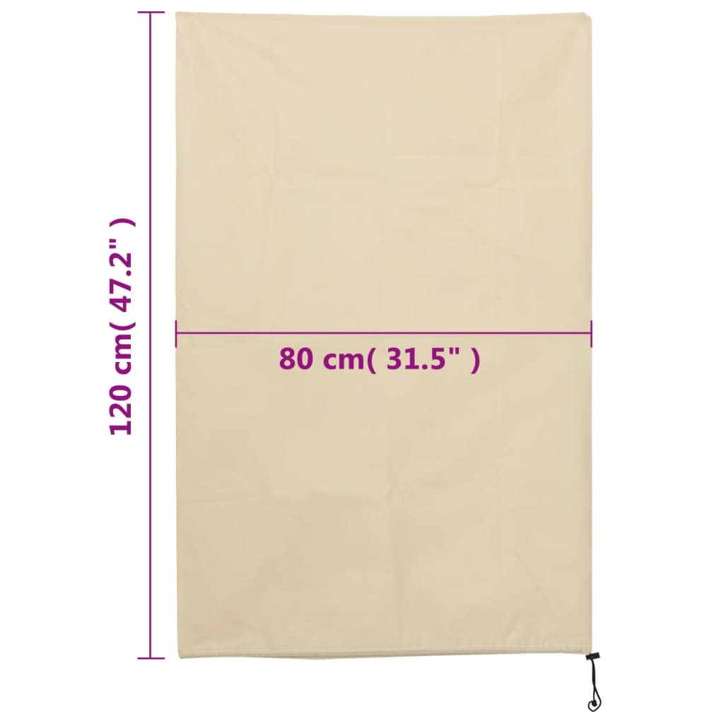 Plantenhoezen Met Trekkoord 12 St 70 G/M² 0,8X1,2 M