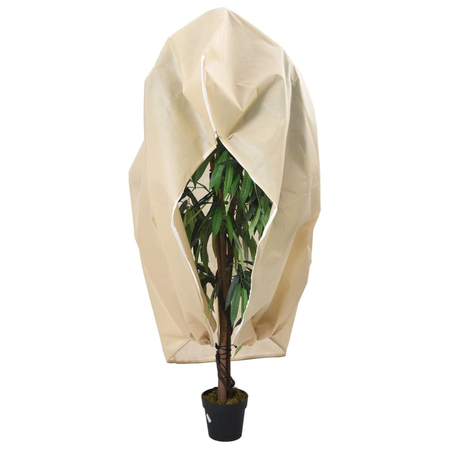 Plantenhoezen met ritssluiting 10 st 70 g/m² 1,55x1,55 m