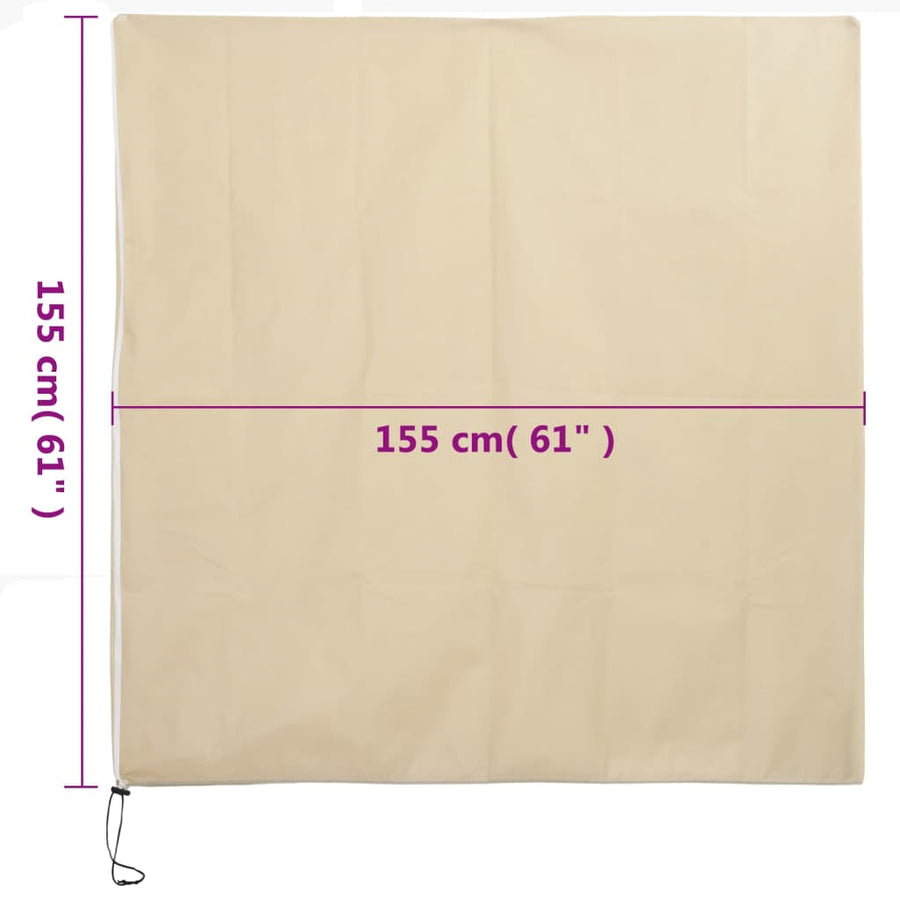Plantenhoezen met ritssluiting 10 st 70 g/m² 1,55x1,55 m