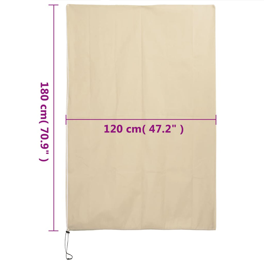 Plantenhoezen met ritssluiting 10 st 70 g/m² 1,2x1,8 m
