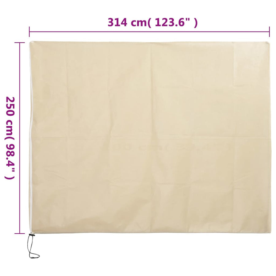Plantenhoezen Met Ritssluiting 4 St 70 G/M² 3,14X2,5 M