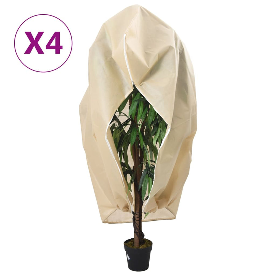 Plantenhoezen Met Ritssluiting 4 St 70 G/M² 3,93X3 M