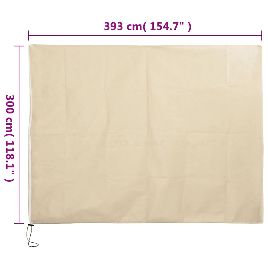 Plantenhoezen Met Ritssluiting 4 St 70 G/M² 3,93X3 M