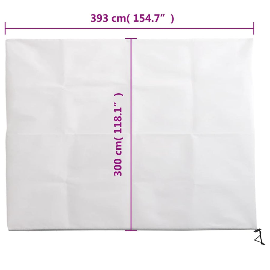 Plantenhoezen met ritssluiting 10 st 70 g/m² 3,93x3 m
