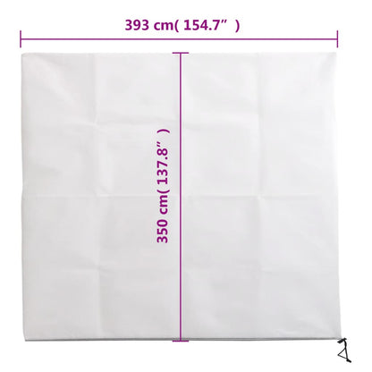 Plantenhoezen met ritssluiting 10 st 70 g/m² 3,93x3,5 m