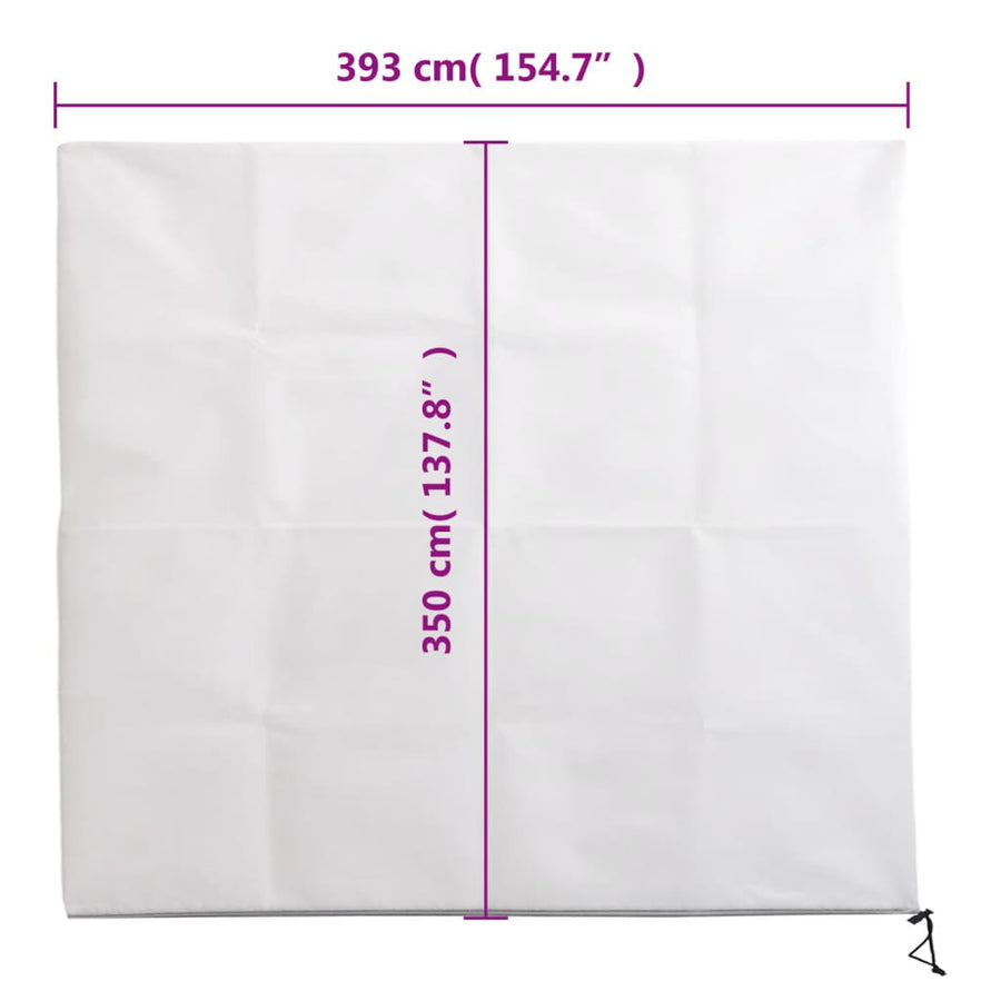 Plantenhoezen met ritssluiting 10 st 70 g/m² 3,93x3,5 m