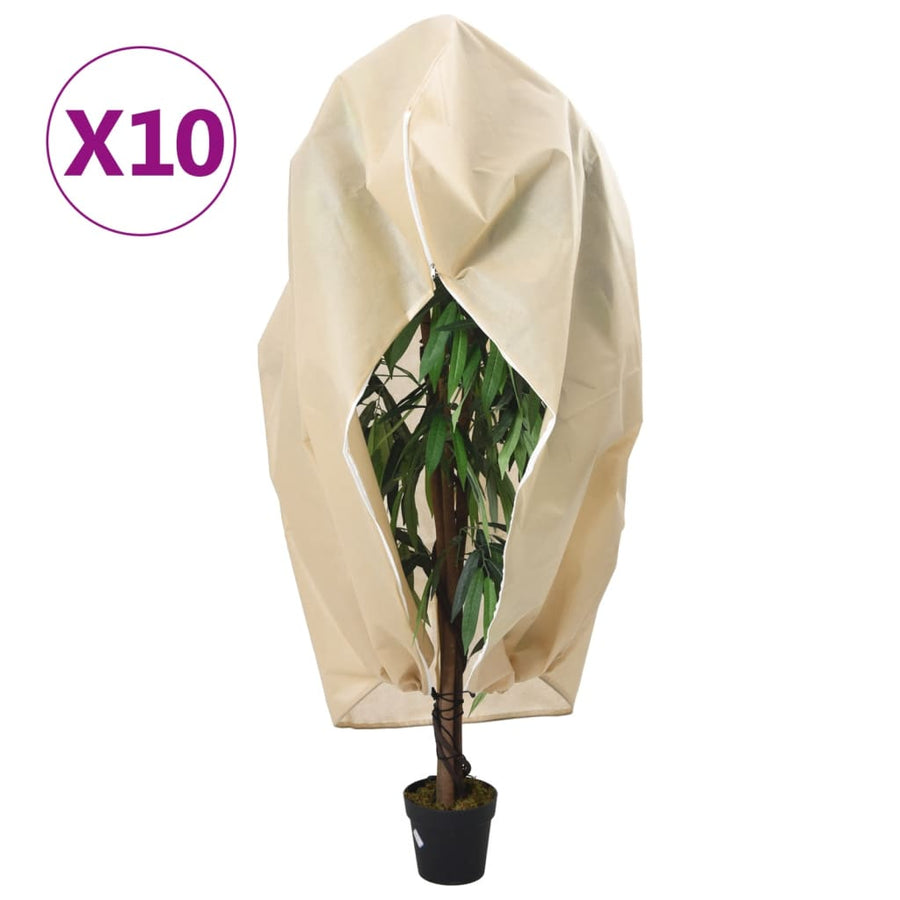 Plantenhoezen Met Ritssluiting 10 St 70 G/M² 2,36X2 M
