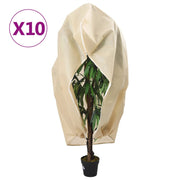 Plantenhoezen 3,93x3 m beige 10 stuks