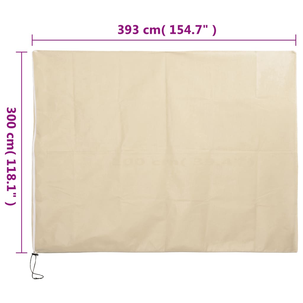Plantenhoezen Met Ritssluiting 10 St 70 G/M² 3,93X3 M