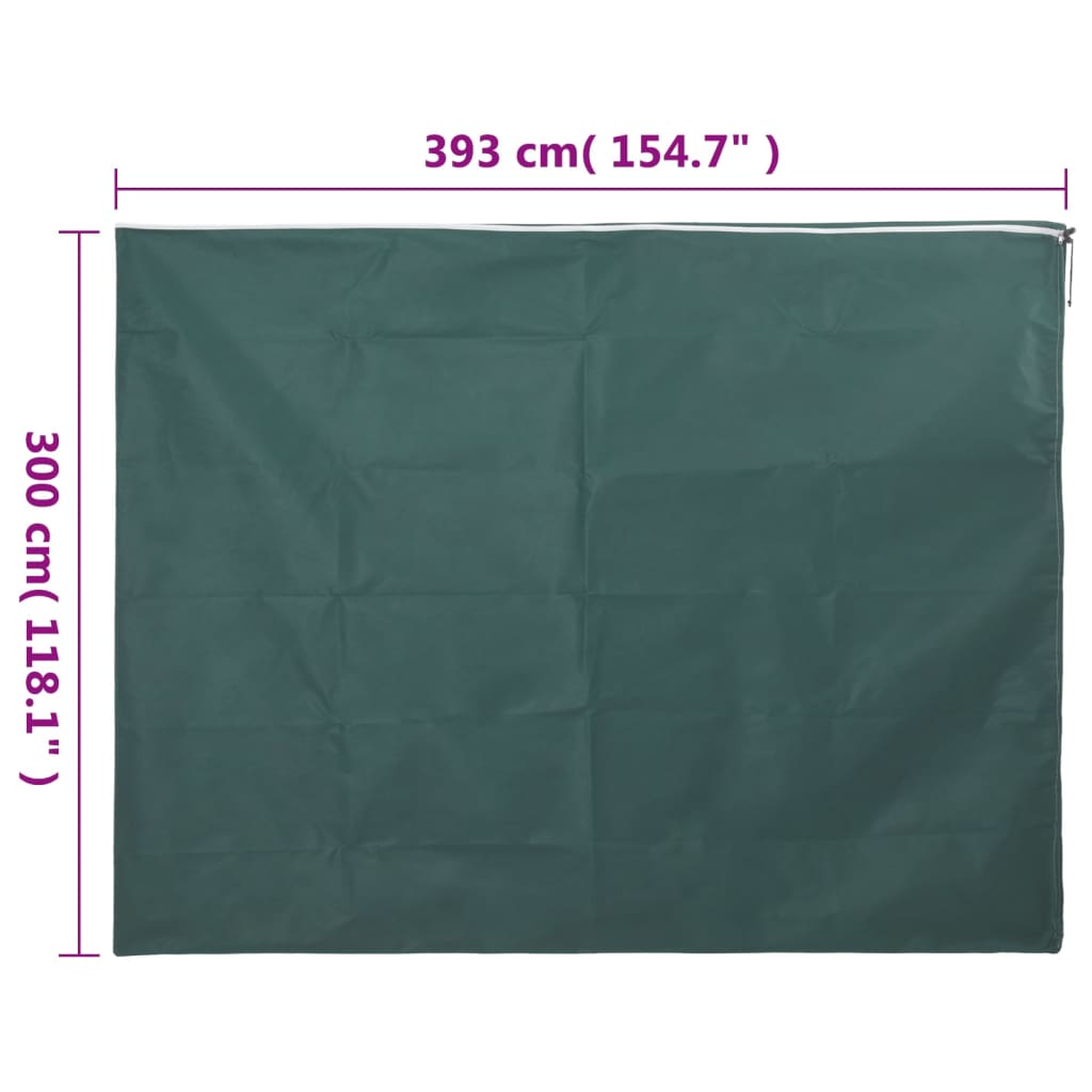 Plantenhoezen Met Ritssluiting 70 G/M² 3,93X3 M 10 3.93 x 3 m Groen