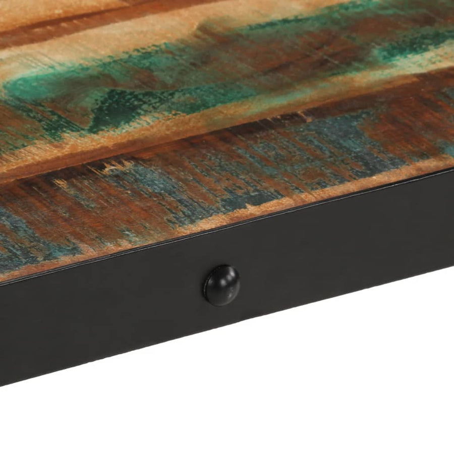 Salontafel met wieltjes 100x55x26 cm massief gerecycled hout