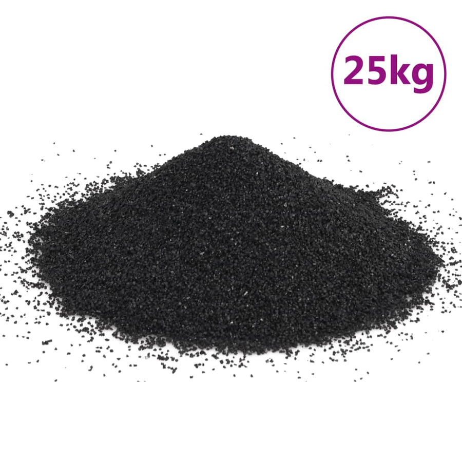 Aquariumzand 0,2-2 Mm Zwart 25 kg