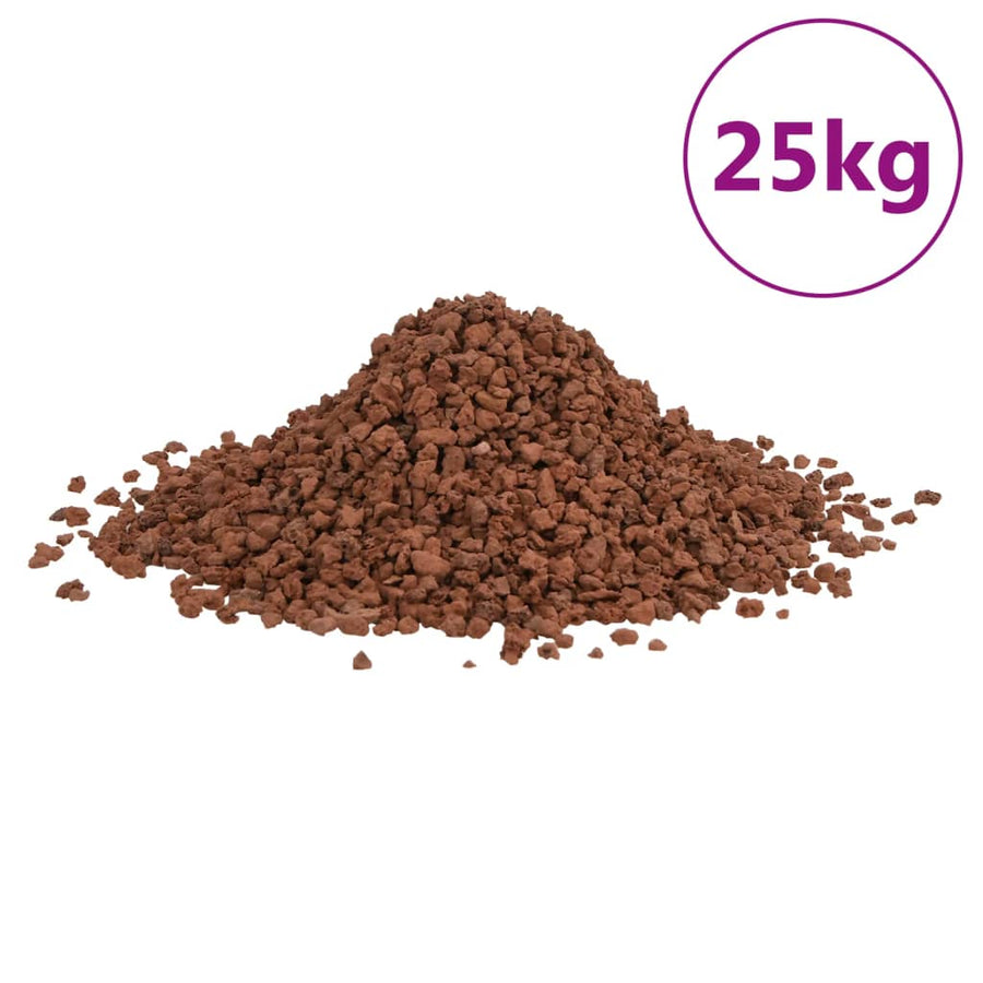 Lavastenen 25 Kg 5-8 Mm 5-8 mm (25 kg) Rood