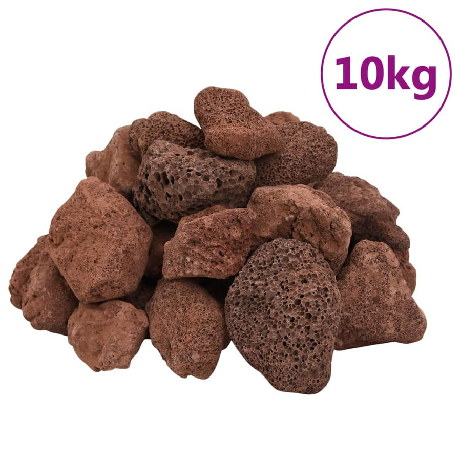 Lavastenen 10 Kg 5-8 Cm 5-8 cm (10 kg) Rood