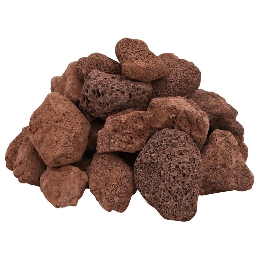 Lavastenen 25 Kg 5-8 Mm 5-8 cm (25 kg) Rood