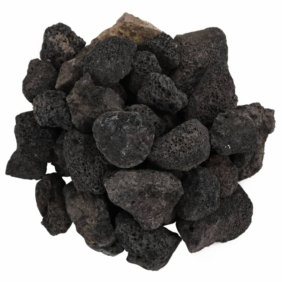 Lavastenen 10 Kg 3-5 Cm 3-5 cm (10 kg) Zwart