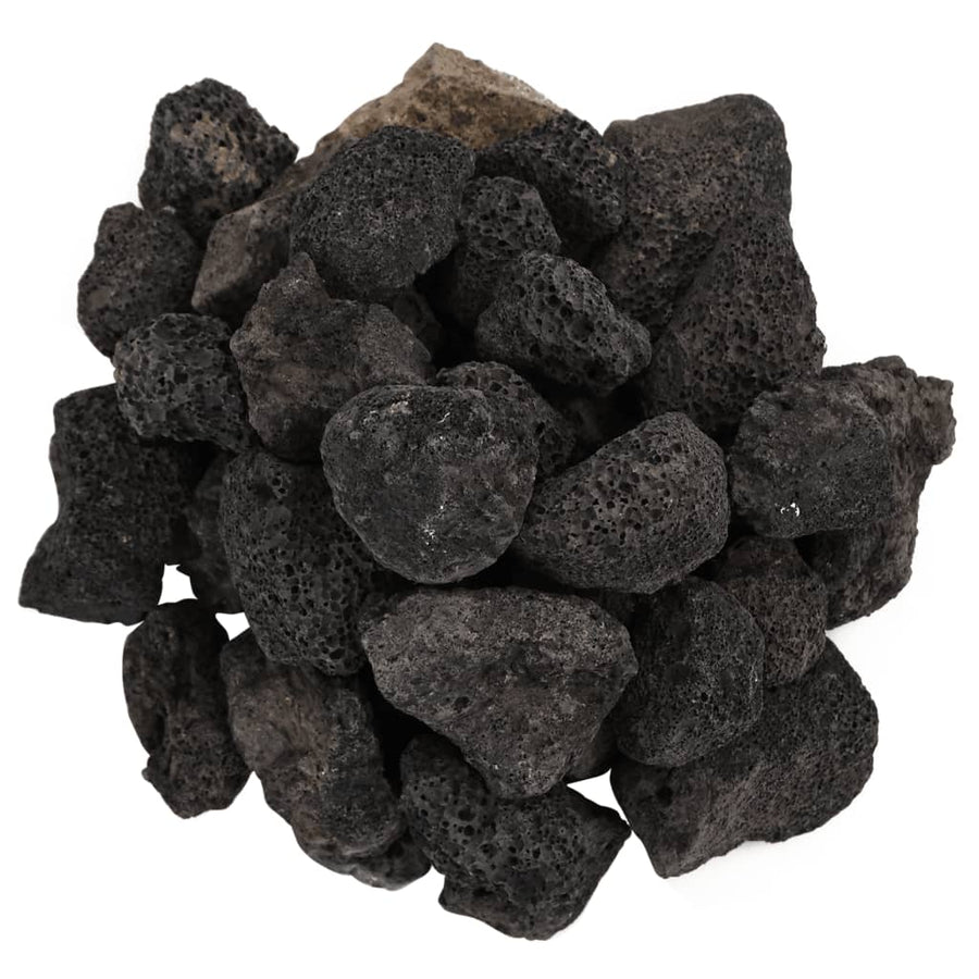 Lavastenen 25 Kg 3-5 Cm 3-5 cm (25 kg) Zwart