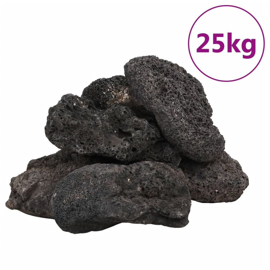 Lavastenen 25 Kg 10-30 Cm Zwart 10-30 cm (25 kg)