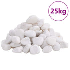 Pebbles polished 2-5 cm 25 kg white