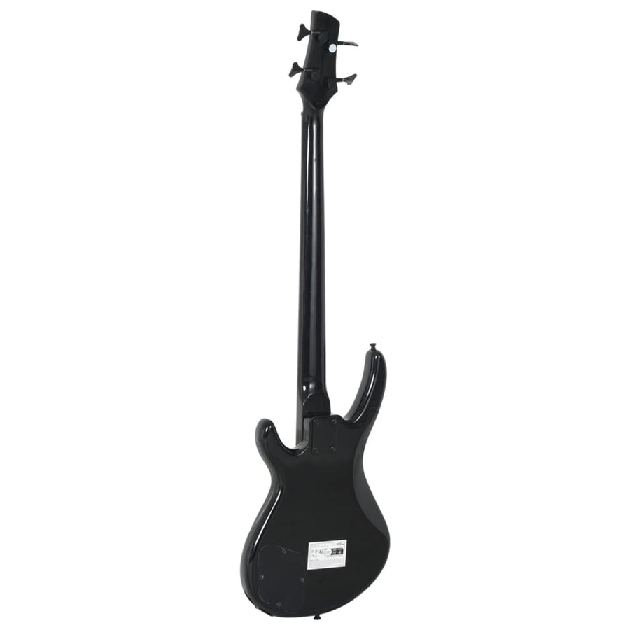 Basgitaar Voor Beginners Elektrisch Met Tas 4/4 46" Zwart
