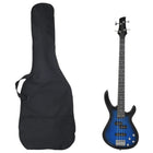 Basgitaar elektrisch 4/4 46" blauw zwart