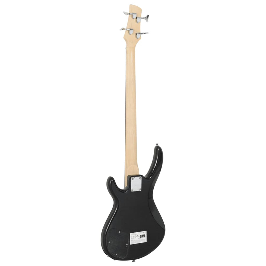 Basgitaar voor beginners elektrisch met tas 4/4 46" blauw zwart
