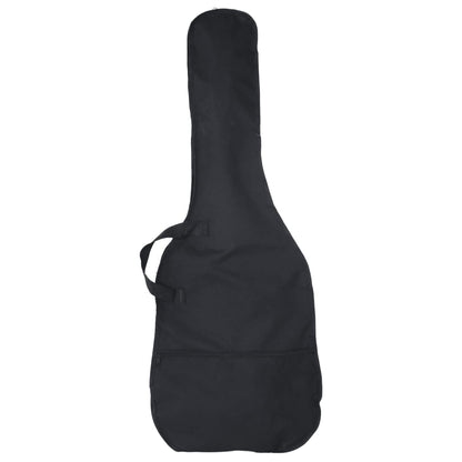Basgitaar voor beginners elektrisch met tas 4/4 46" blauw zwart
