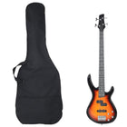 Elektrische basgitaar 4/4 46 inch bruin zwart
