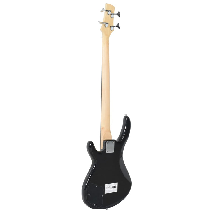 Basgitaar Voor Beginners Elektrisch Met Tas 4/4 46" Bruin en zwart