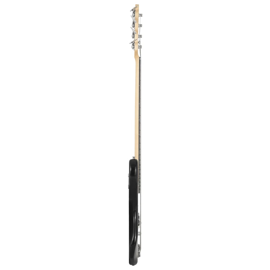 Basgitaar Voor Beginners Elektrisch Met Tas 4/4 46" Bruin en wit