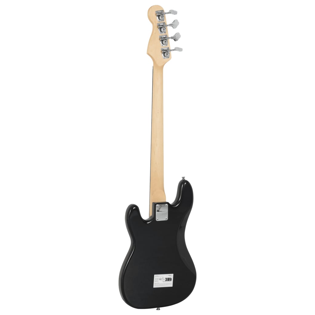 Basgitaar Voor Beginners Elektrisch Met Tas 4/4 46" Bruin en wit
