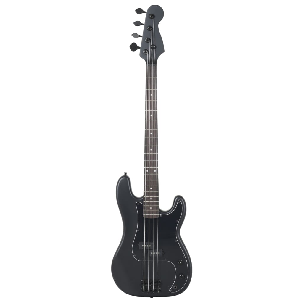 Basgitaar voor beginners elektrisch met tas 4/4 46" zwart
