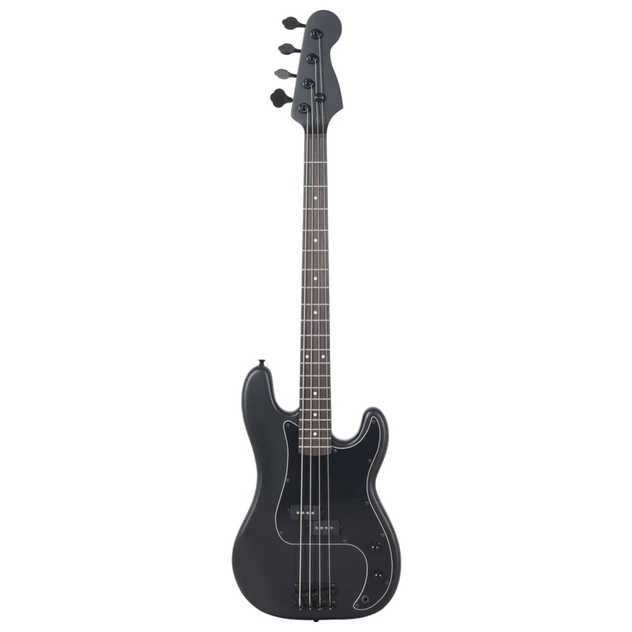 Basgitaar voor beginners elektrisch met tas 4/4 46" zwart