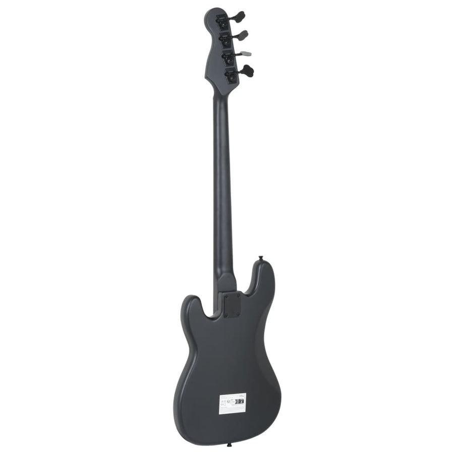 Basgitaar voor beginners elektrisch met tas 4/4 46" zwart