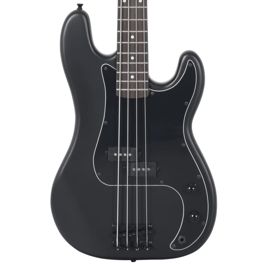 Basgitaar voor beginners elektrisch met tas 4/4 46" zwart